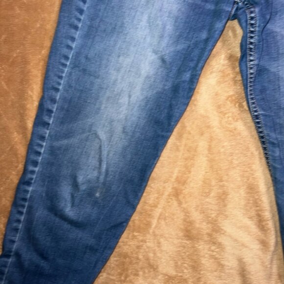 Arizona Jeans Women 9 Blue Denim Cut Off Slim Stretch Capris (P) - Picture 3 of 8